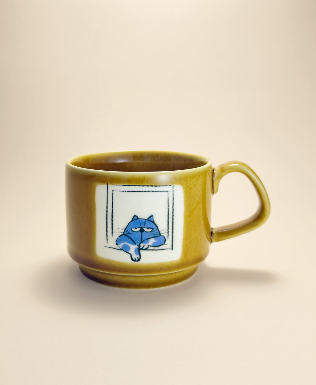 Cat Print Ceramic Coffee Mug