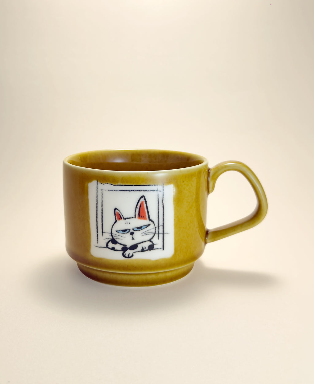 Cat Print Ceramic Coffee Mug
