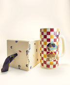 Retro Checker Pattern Mug