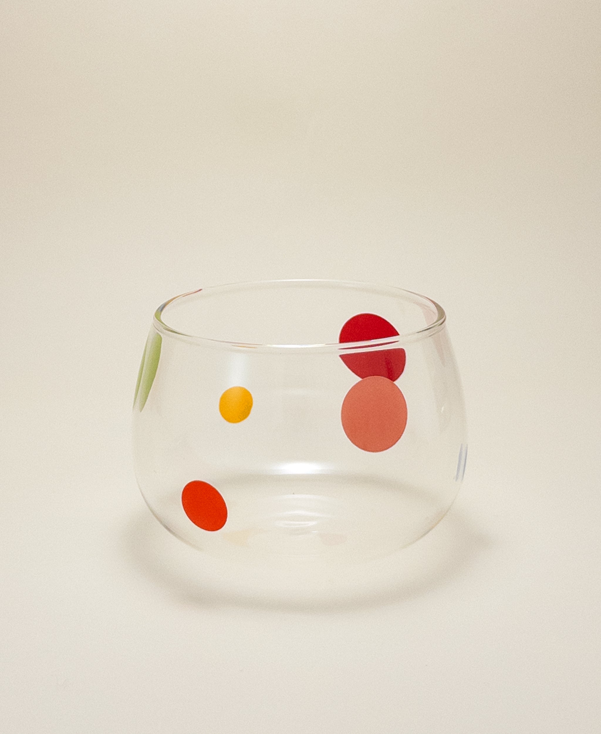 Retro Dot Glass Bowl Cup
