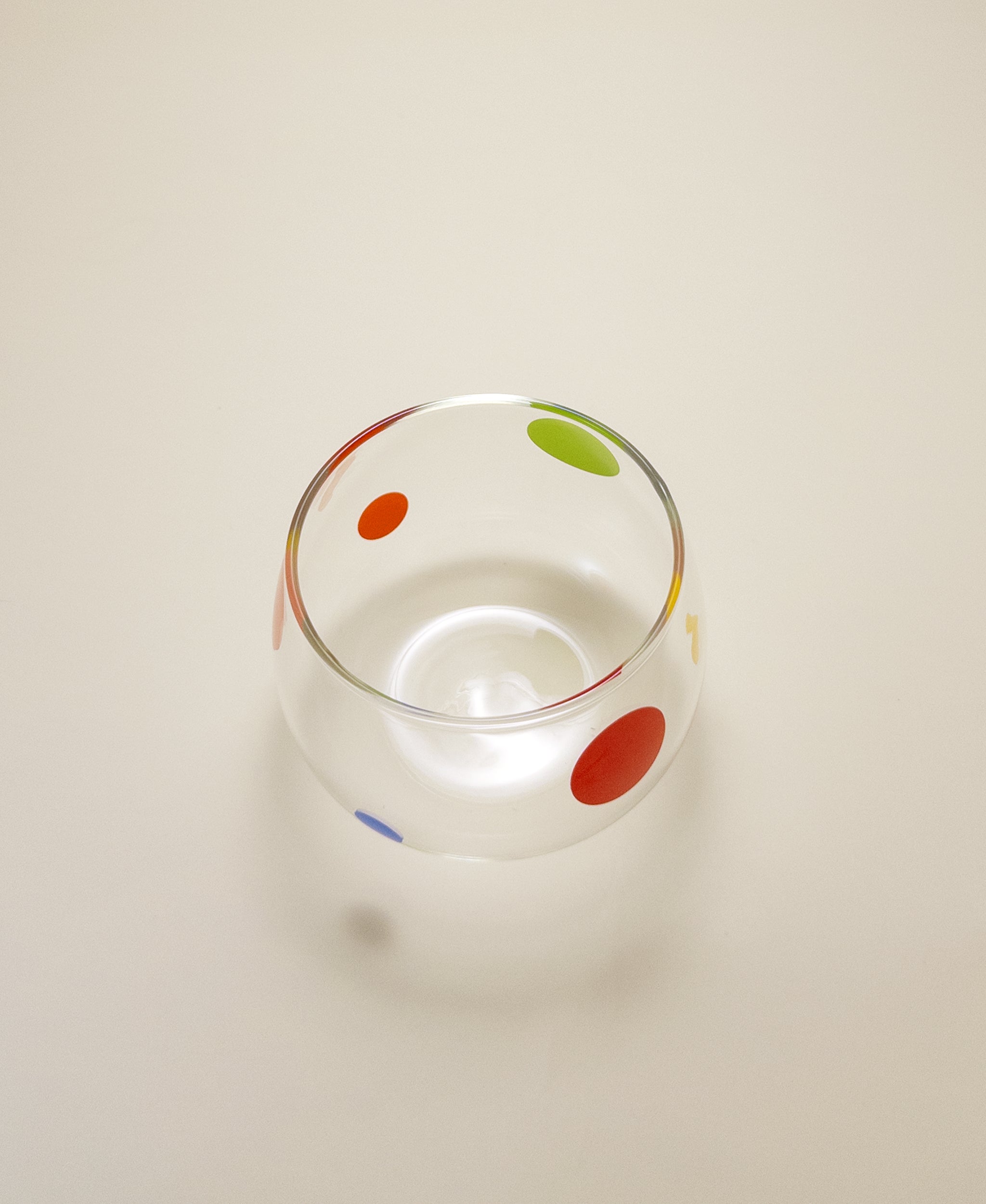 Retro Dot Glass Bowl Cup