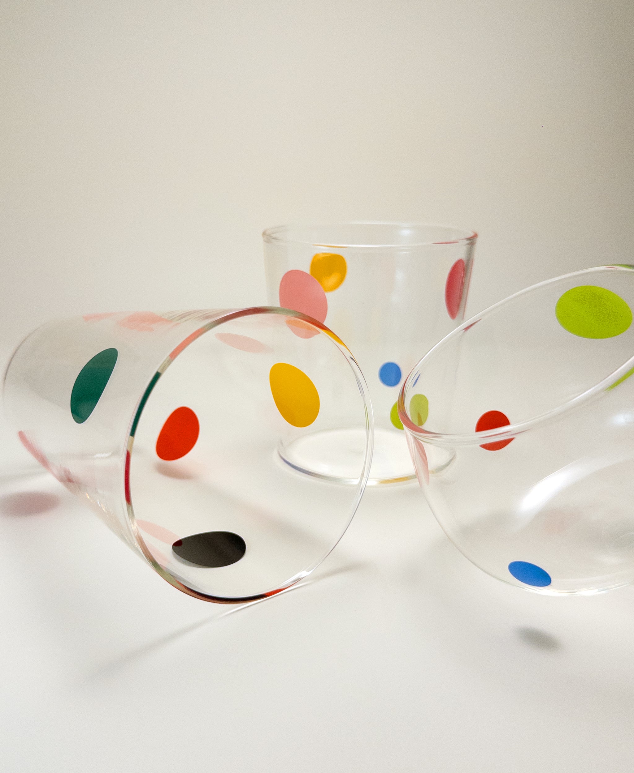 Retro Dot Tall Glass