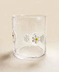 Daisy Thick Glass Cup