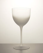 Half Frosted Crystal Nick & Nora Glass