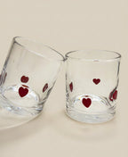 Heart Thick Glass Cup
