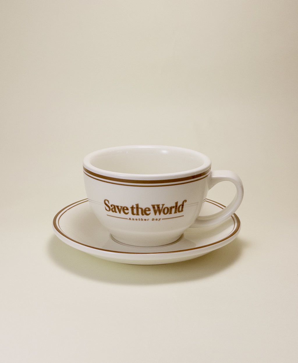 French Latte Mug with Saucer