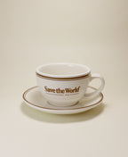 French Latte Mug with Saucer