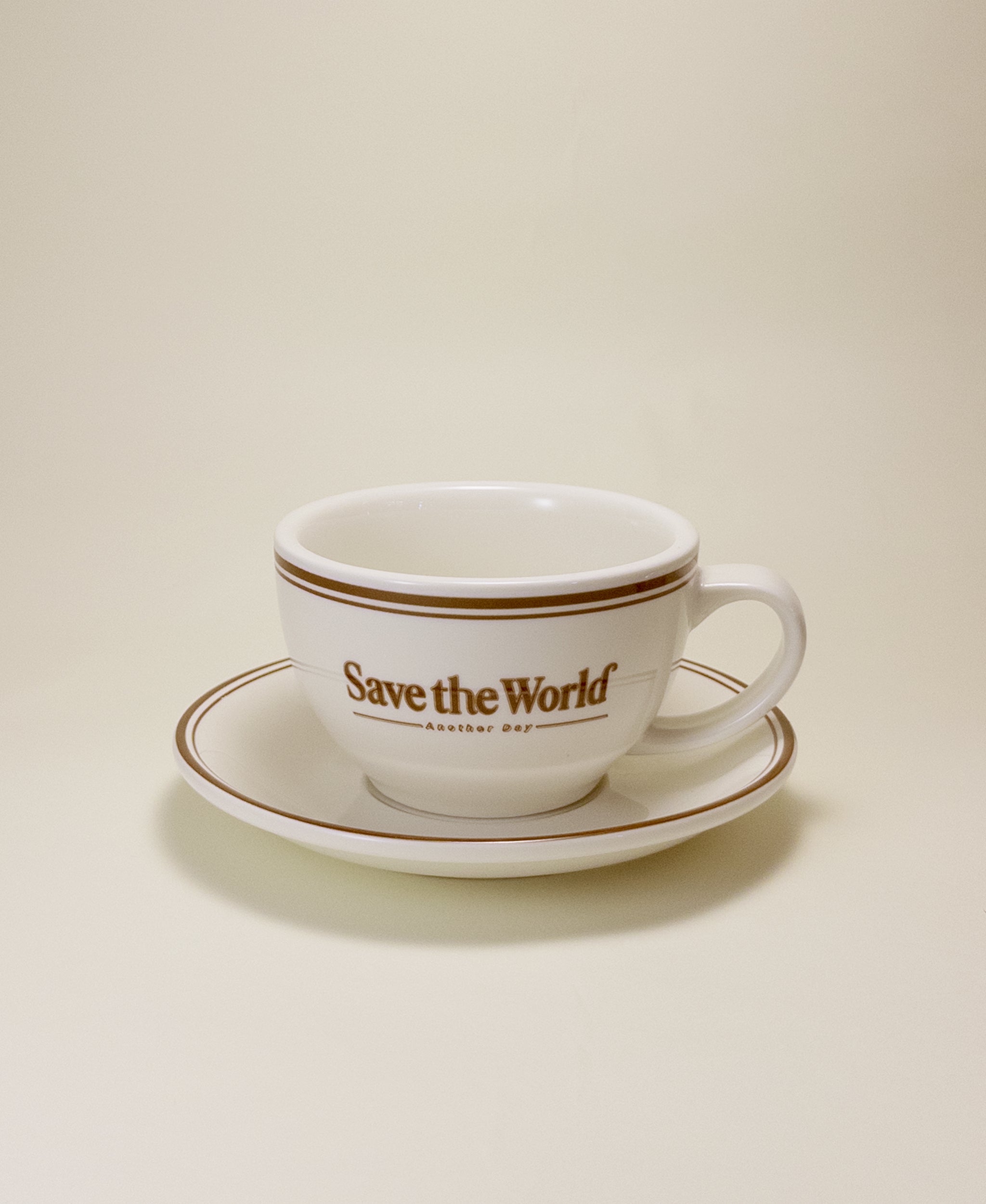 French Latte Mug with Saucer