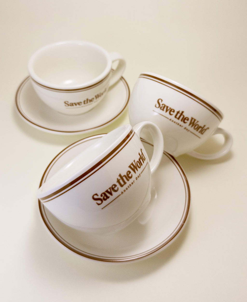 French Latte Mug with Saucer