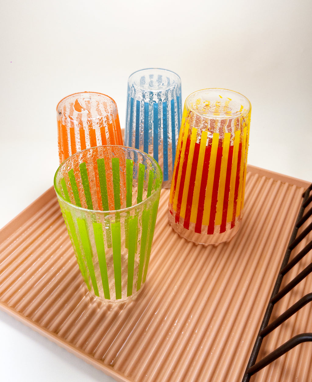 Retro Stripe Glass