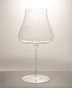 Star Engraved Crystal Wine Glass
