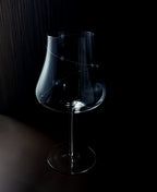 Star Engraved Crystal Wine Glass